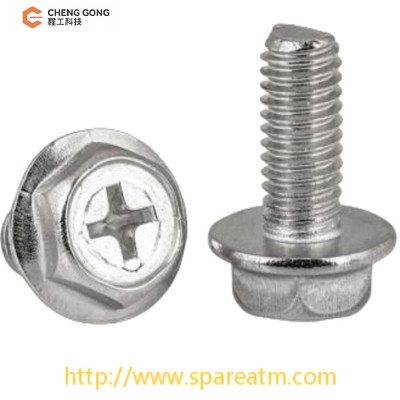 M4*10 NCR S2 vis hexagonale à canal croisé pour pièces de rechange NCR